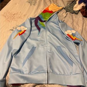 Women’s rainbow dash hoodie with front pockets